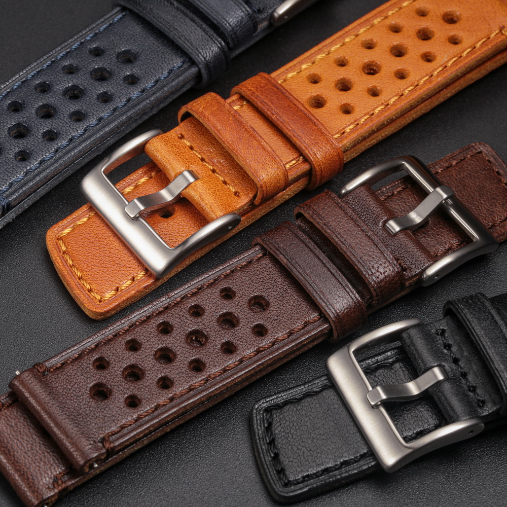 Canvas Strap Watch - Hemsut Cowhide Watch Band Quick Release
