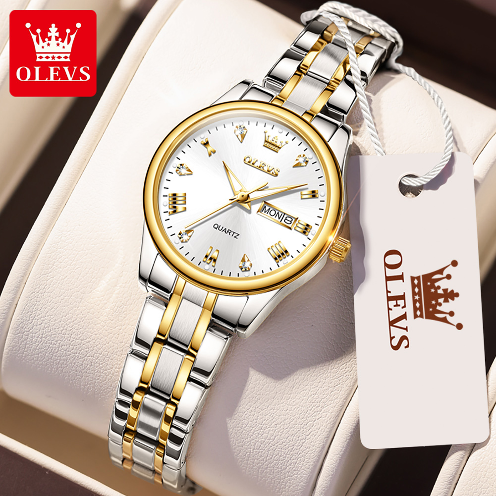 OLEVS 5563 New Fashion Women Q - огляд і ціна Stainless Bracelet Diver