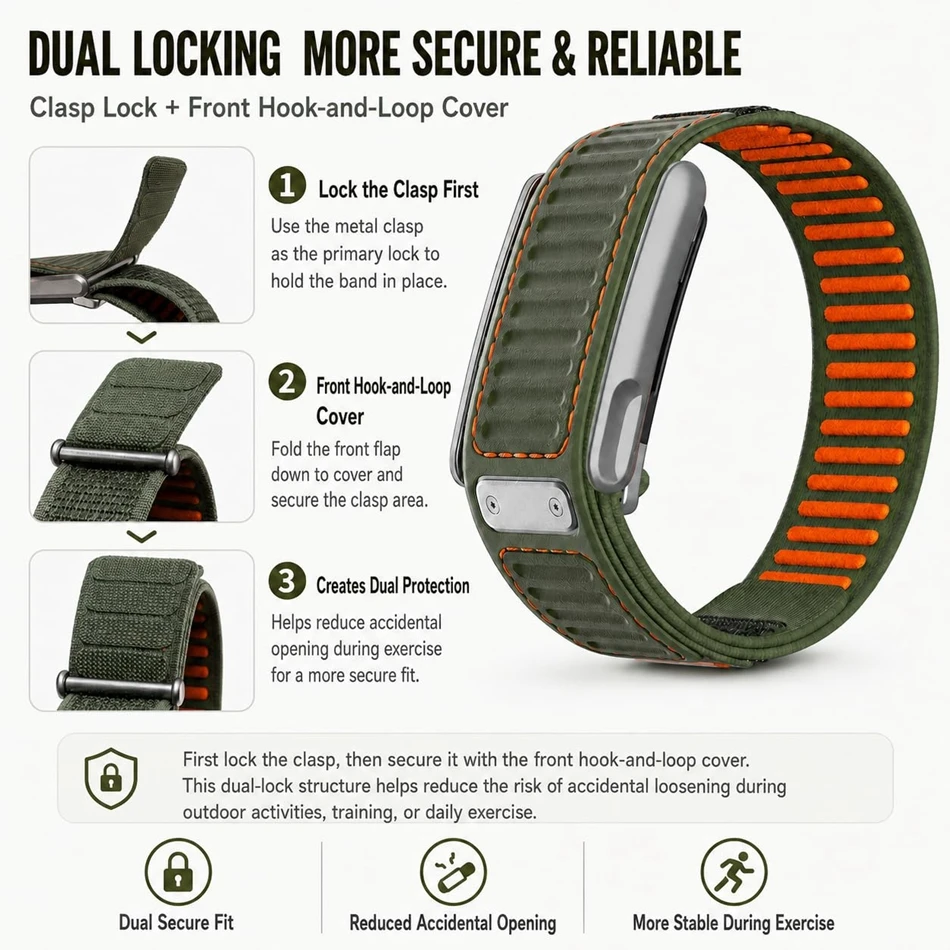 Nylon Silicone Loop Watch Band - огляд і ціна Sport Loop Velcro