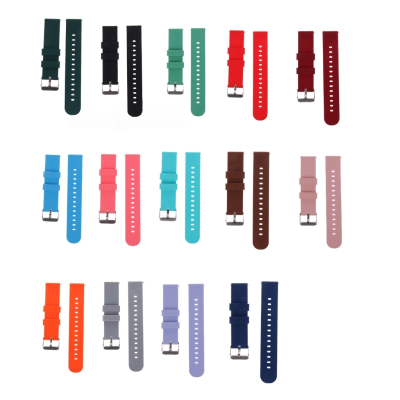 Silicone Strap 20/22mm Soft Qu - огляд і ціна Silicone Watch Band 22Mm