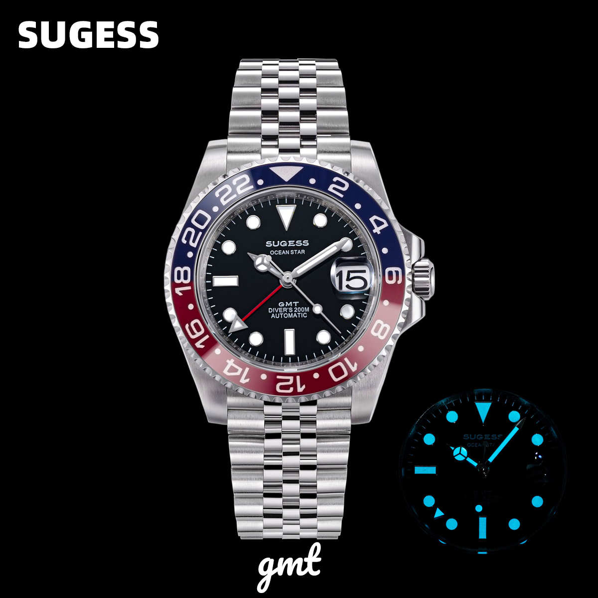 Sugess GMT Diving Watch of Men - огляд і ціна Rolex Watch Submariner