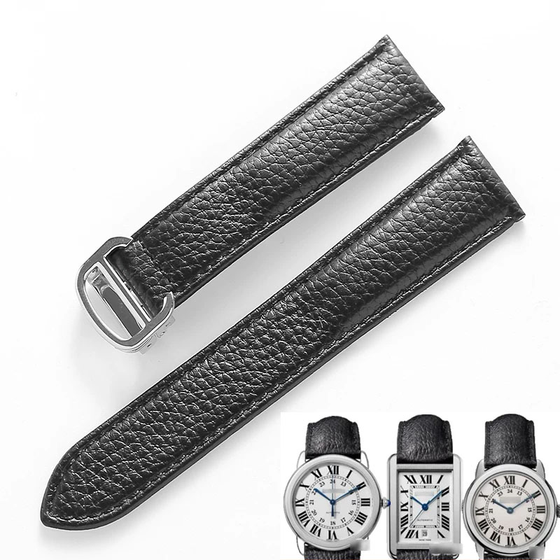 Genuine Leather Watch Strap fo - огляд і ціна Cartier Watch Tank